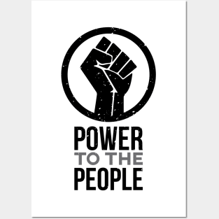 Raised Fist Power To The People Shirt Posters and Art